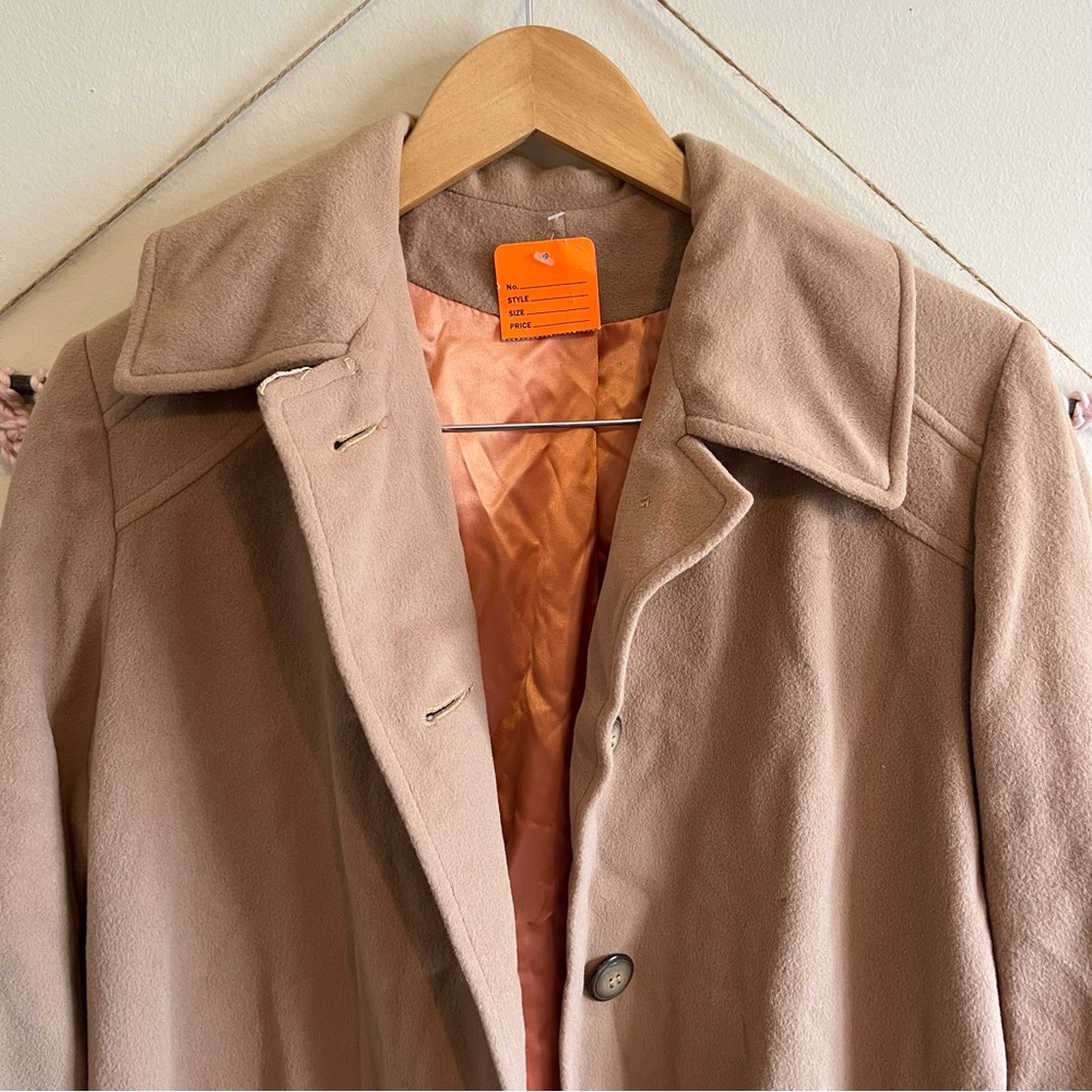Long Faux-Cashmere Coat